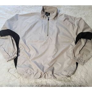 Akwa quality wear mens zip off sleeve 1/4 zip windbreaker 2XL